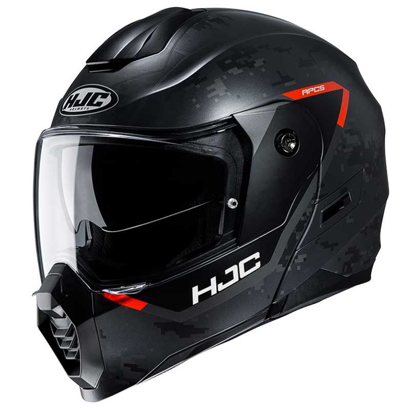 CASCO HJC C80 BULT MC7SF NEGRO/ROJO LAVA2