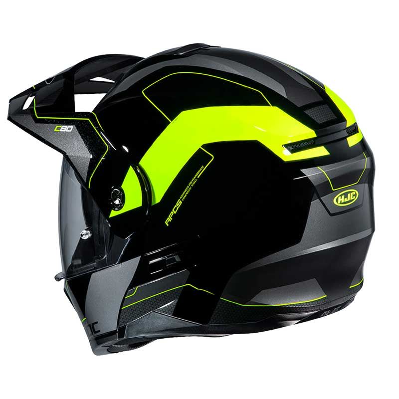 CASCO HJC C80 ROX MC4H NEGRO/GRIS/AMARILLO FLUOR4
