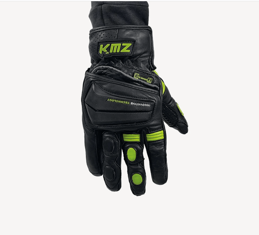 GUANTE CUERO KMZ COMBO NEGRO/AMARILLO1