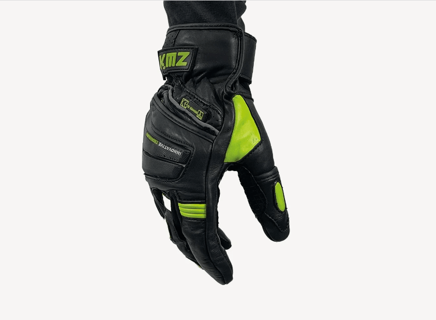 GUANTE CUERO KMZ COMBO NEGRO/AMARILLO2