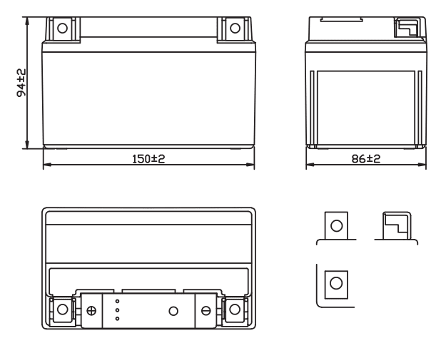 BATERIA OUTDO UTZ10S MF2