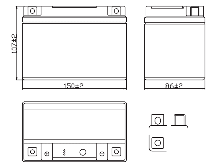 BATERIA OUTDO UTX9-BS GEL2