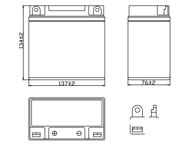 BATERIA OUTDO 12N9-BS MF2