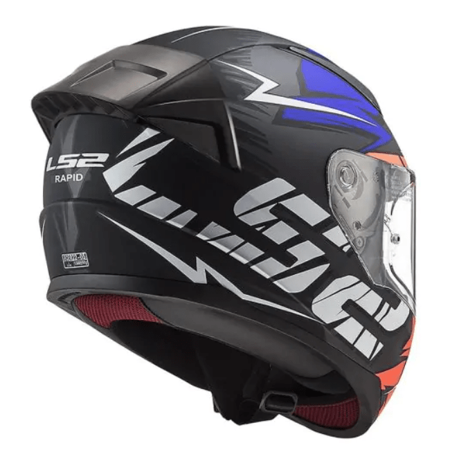 CASCO LS2 FF 353 EVO RAPID CHROMO NAR AZUL FLUO2