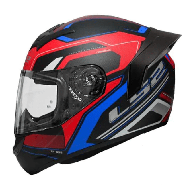 CASCO LS2 FF 352 EVO DYNAMIC NEG ROJO MAT1