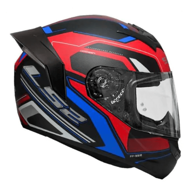 CASCO LS2 FF 352 EVO DYNAMIC NEG ROJO MAT2