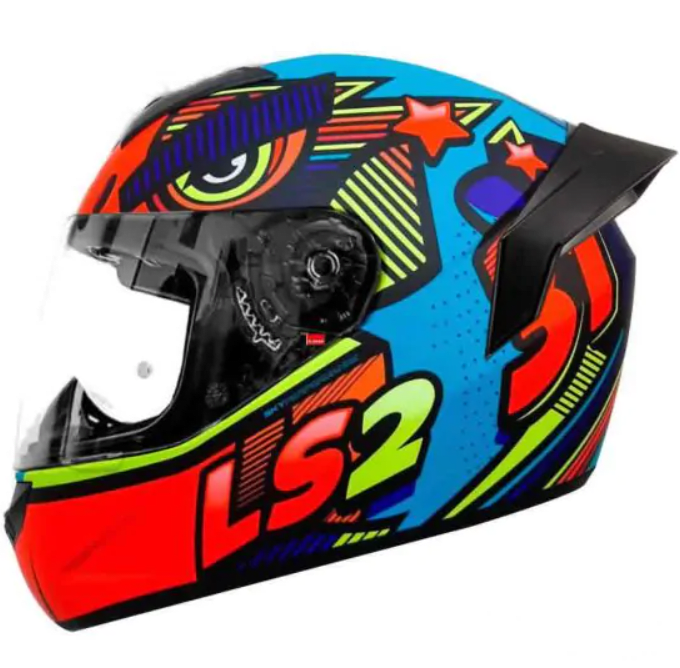 CASCO LS2 FF 352 EVO KHAN AZUL NARANJA1