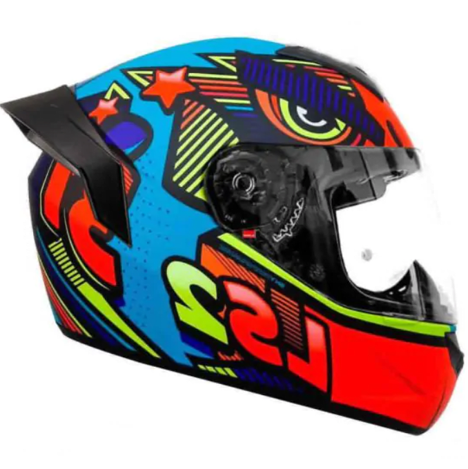 CASCO LS2 FF 352 EVO KHAN AZUL NARANJA2