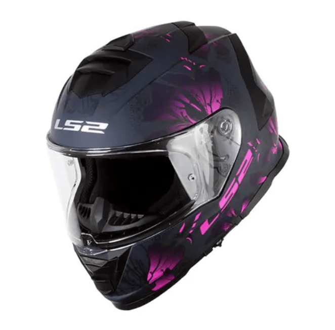 CASCO LS2 FF 800 STORM BURST NEGRO ROSA MAT3