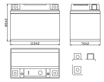 BATERIA OUTDO UTX4L-BS IGEL2