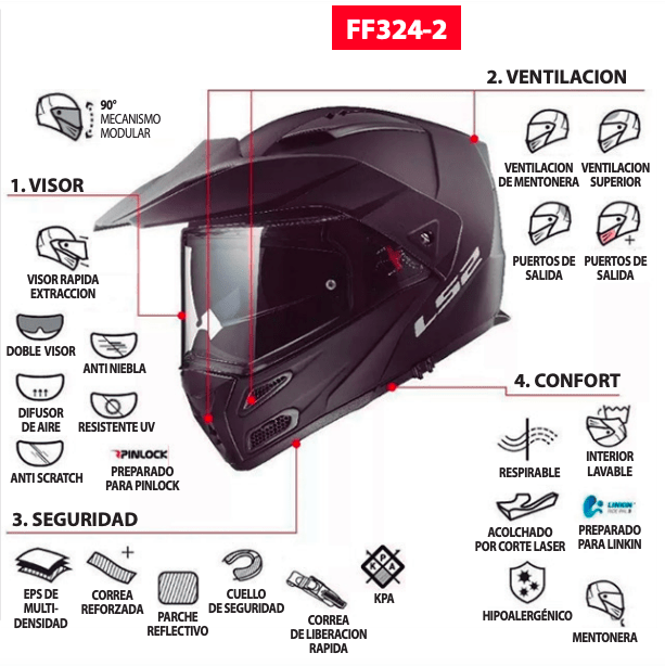 CASCO LS2 FF 324 METRO FIREFLY NEG MATE5