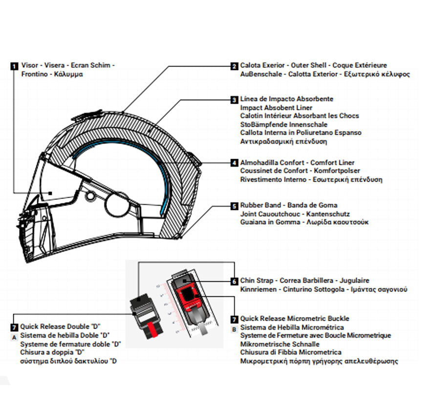 CASCO MT RAPIDE PRO CARBON C5 ROJO BRILLO6