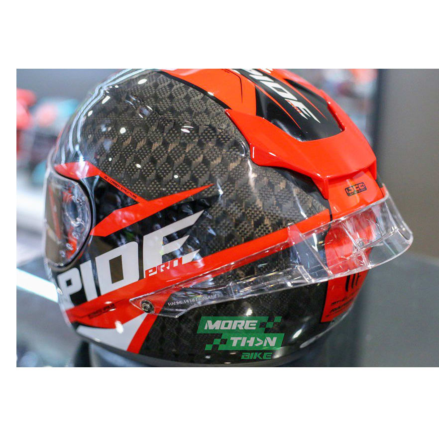 CASCO MT RAPIDE PRO CARBON C5 ROJO BRILLO4