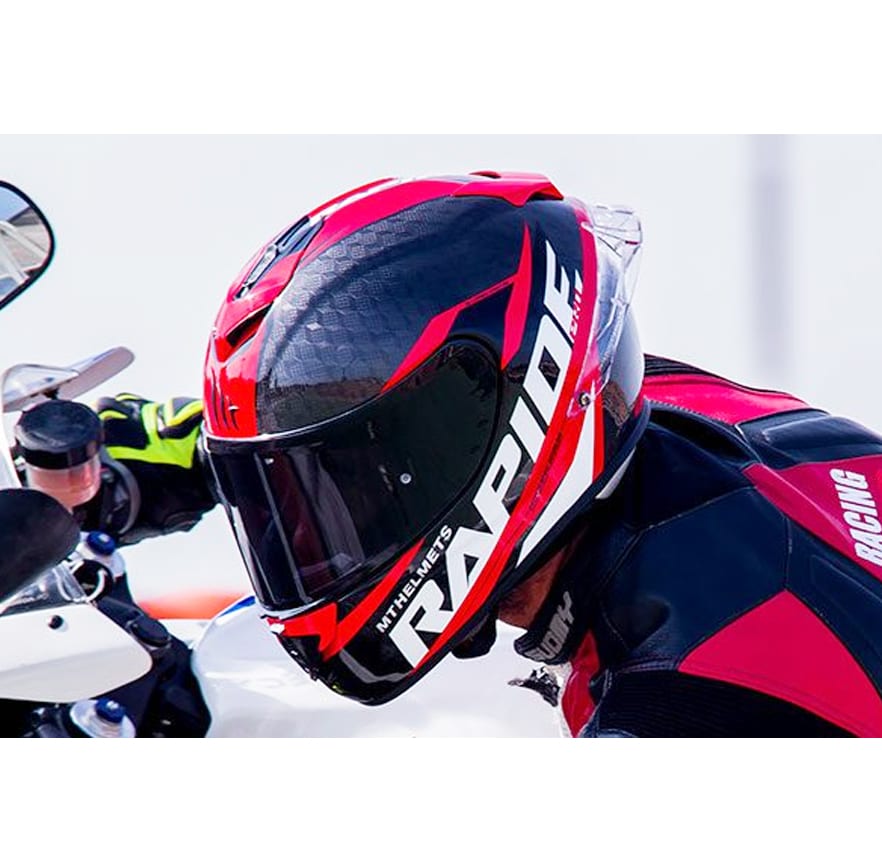 CASCO MT RAPIDE PRO CARBON C5 ROJO BRILLO3