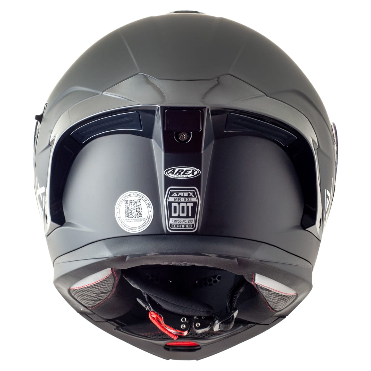 Casco Para Moto Casco Techx2 Abatible Negro Mate Con Aleron Ecer22