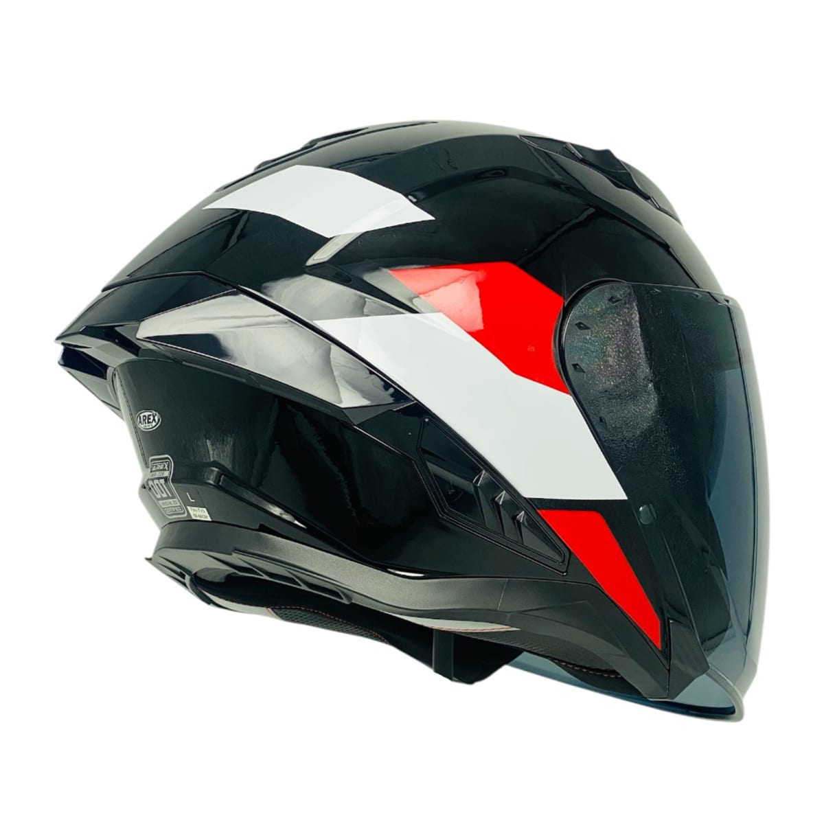 CASCO ABIERTO AREX MR-728 DOT DOBLE VISOR NG/BL2