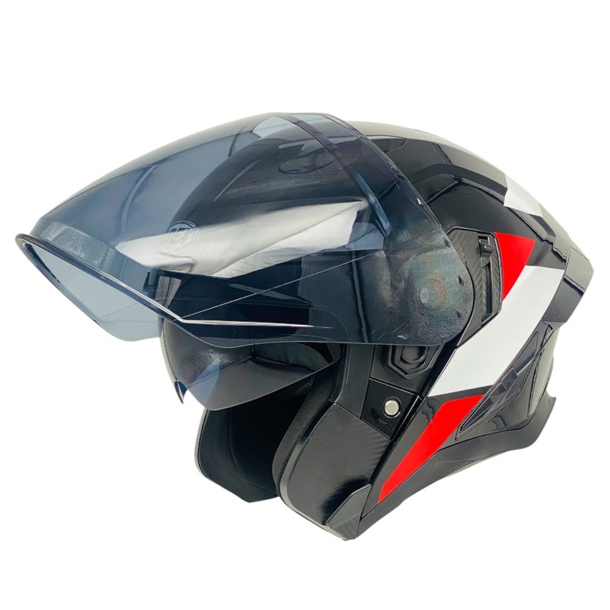 CASCO ABIERTO AREX MR-728 DOT DOBLE VISOR NG/BL3