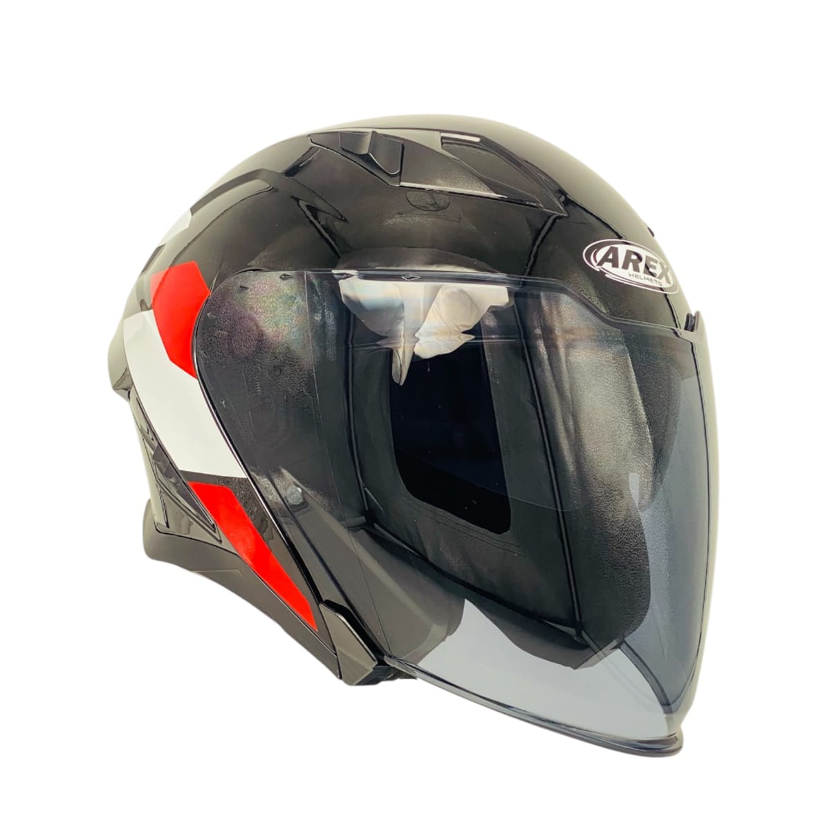 CASCO ABIERTO AREX MR-728 DOT DOBLE VISOR NG/BL7