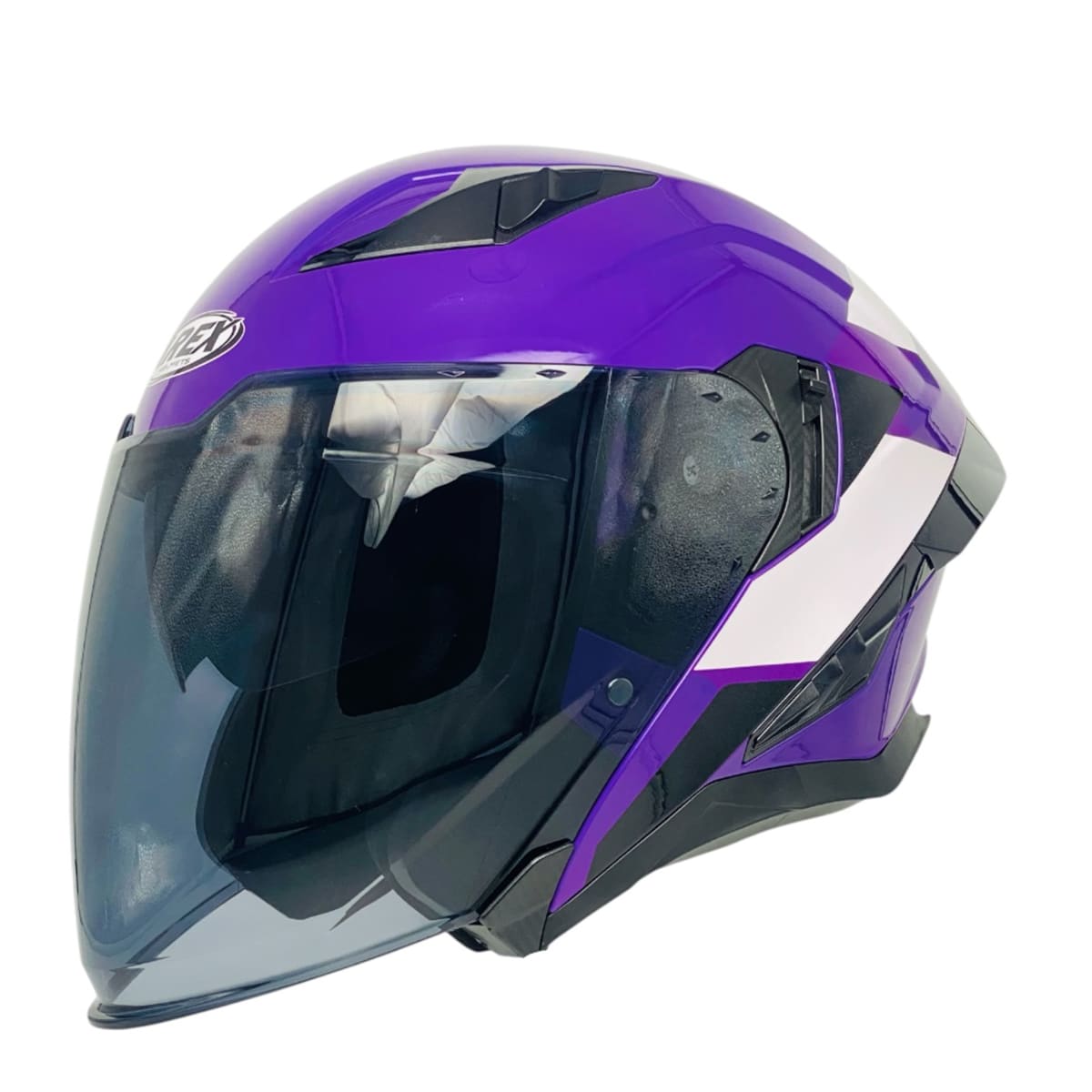CASCO ABIERTO AREX MR-728 DOT DOBLE VISOR FCS/BL5