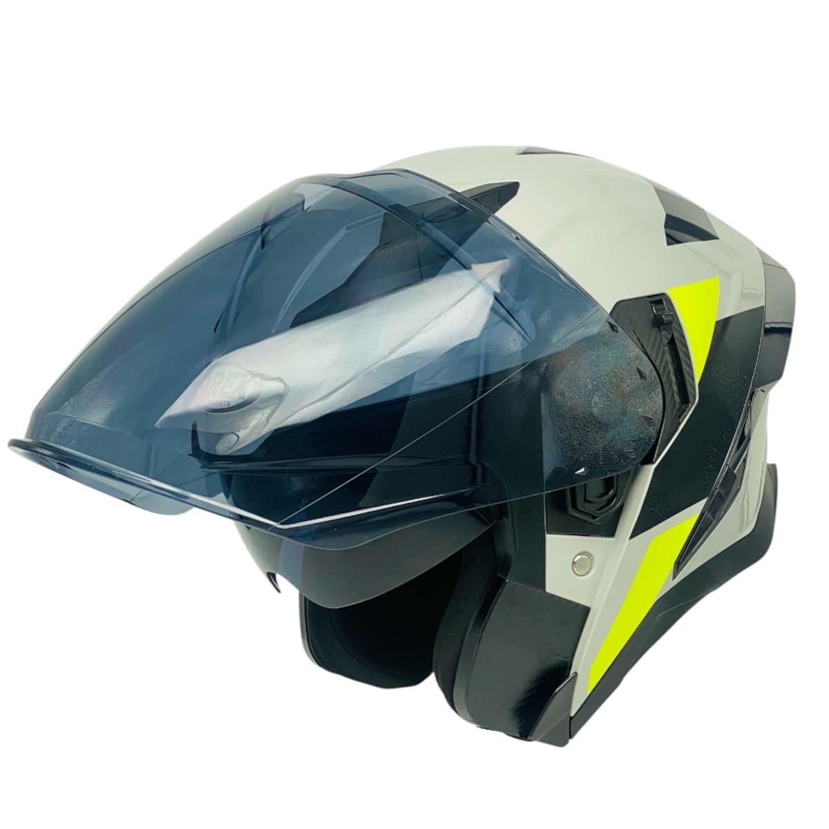 CASCO ABIERTO AREX MR-728 DOT DOBLE VISOR GR/AM3