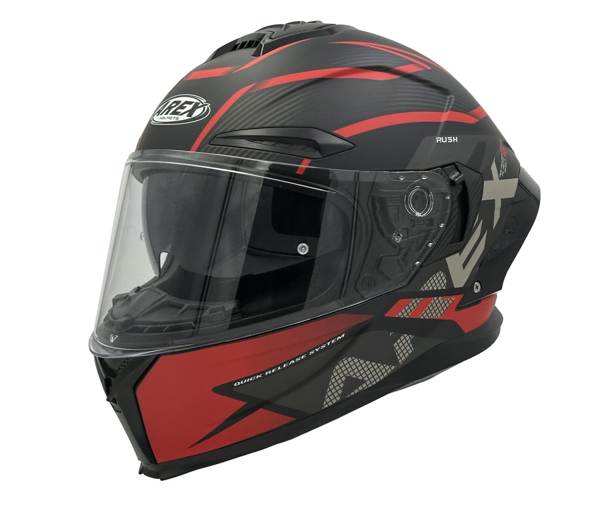 CASCO AREX MR-803 RUSH NEGRO MATTE ROJO2
