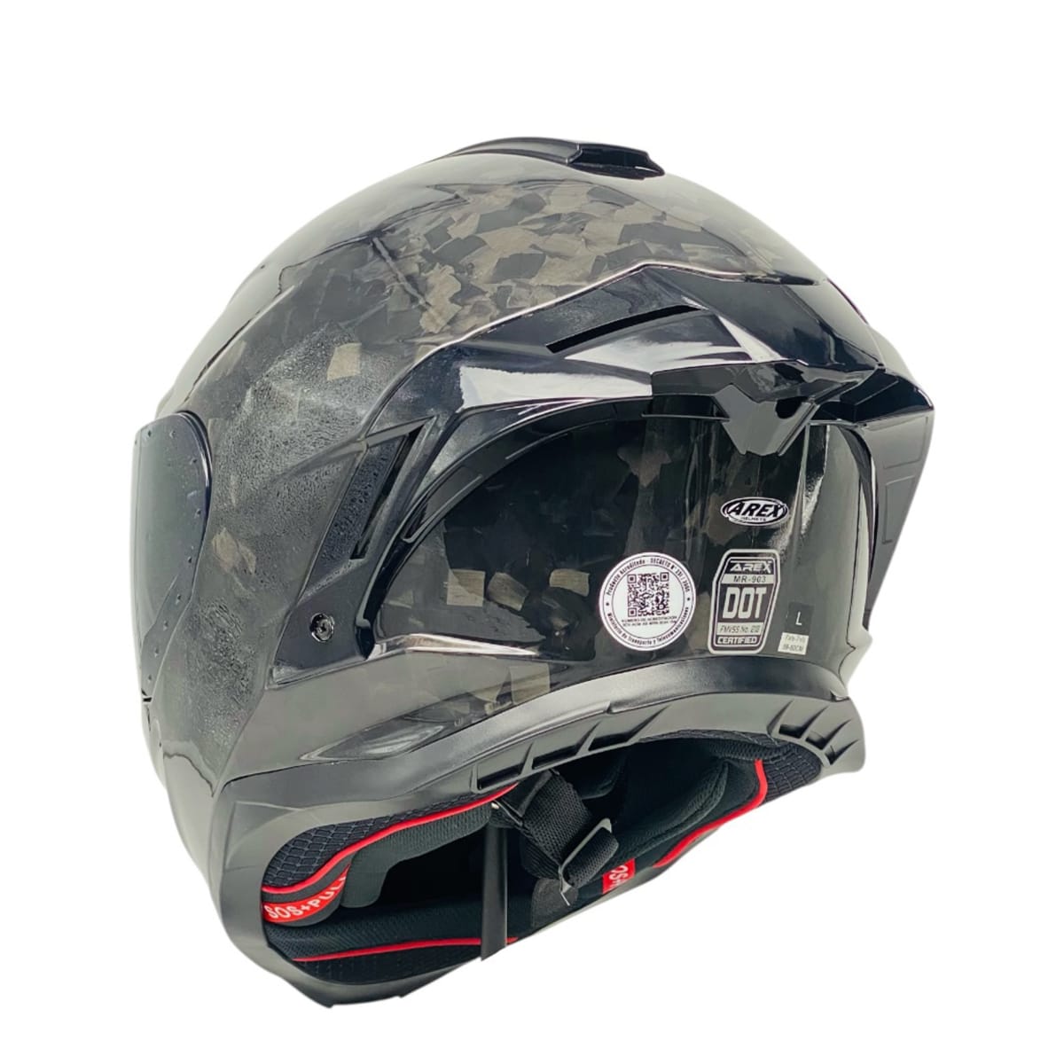 CASCO INTEGRAL AREX MR-903 CARBONO + QR6