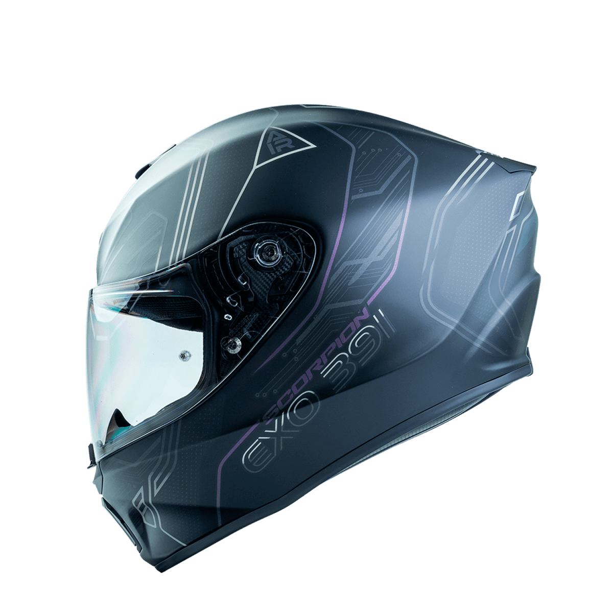 CASCO SCORPION EXO-391 SPADA NEGRO MATE CAMALEON2