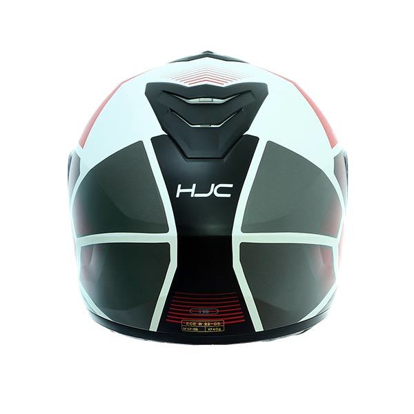 CASCO HJC I90 HOLLEN MC1SF BLANCO/NEGRO/ROJO5