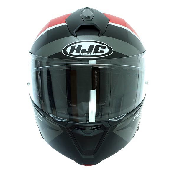 CASCO HJC I90 HOLLEN MC1SF BLANCO/NEGRO/ROJO6