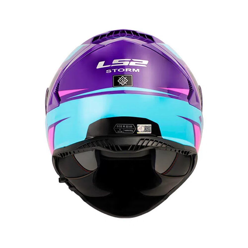 CASCO LS2 FF800 STORM II FIST MORADO AZUL MATE2