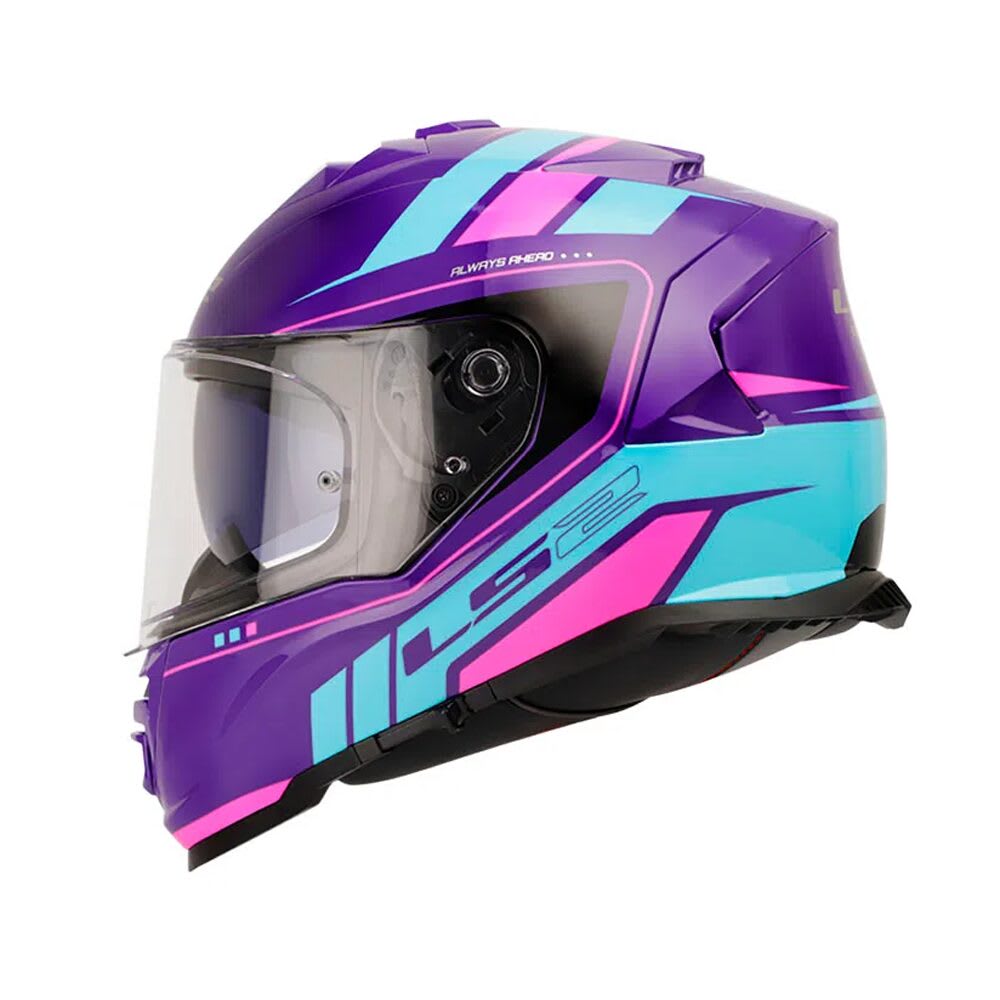 CASCO LS2 FF800 STORM II FIST MORADO AZUL MATE4