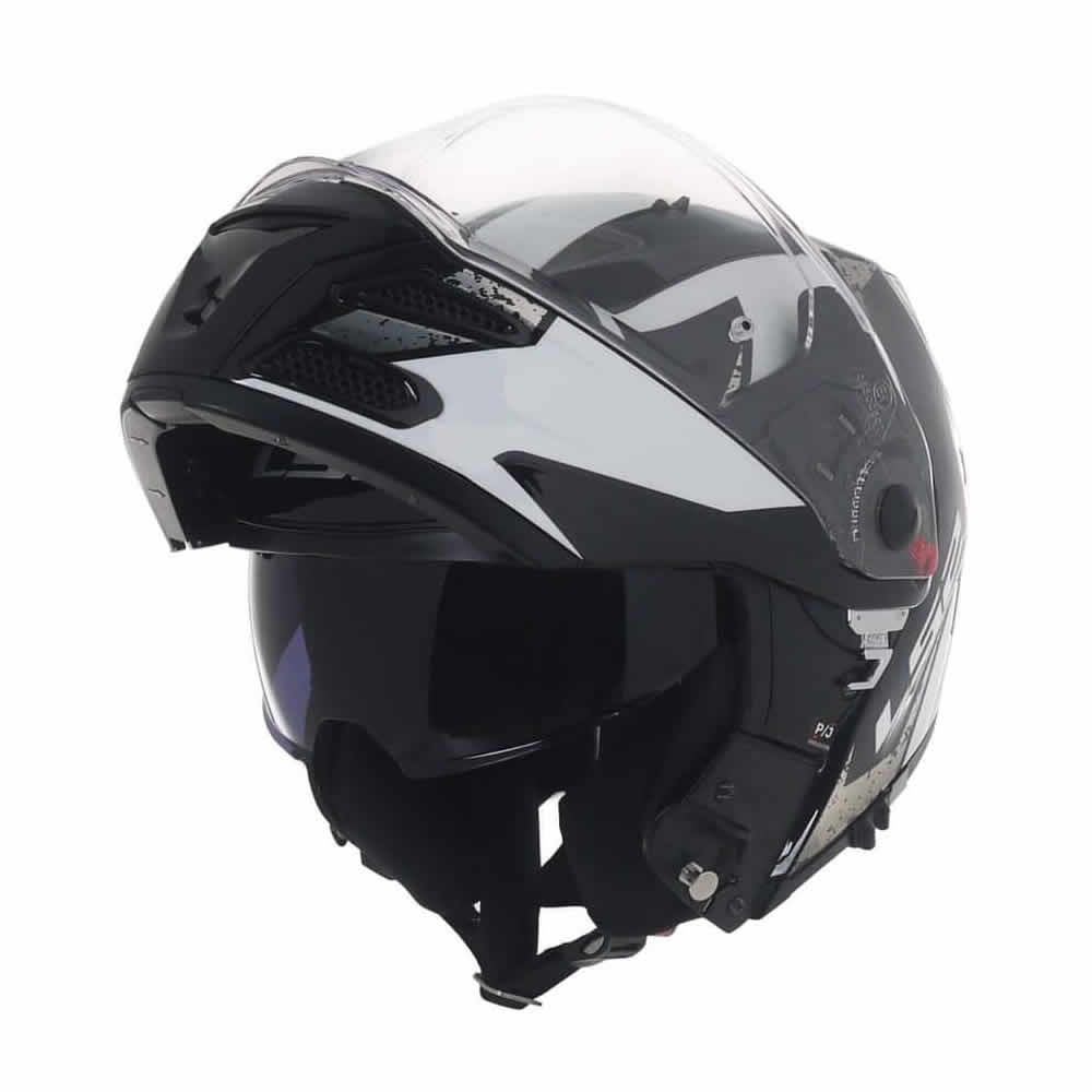 CASCO LS2 FF 324 METRO EVO SUB NEGRO BCO LIGHT2