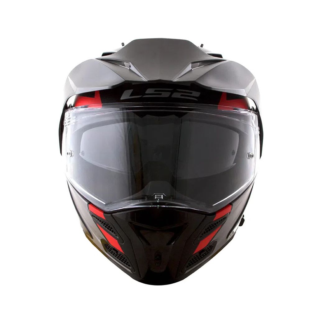CASCO LS2 FF 324 METRO EVO SUB NEGRO GRIS ROJO4