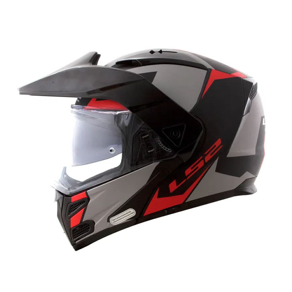 CASCO LS2 FF 324 METRO EVO SUB NEGRO GRIS ROJO1