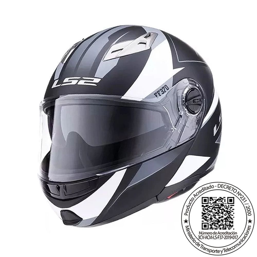 CASCO LS2 FF370 EASY STRIP NEGRO BLANCO1