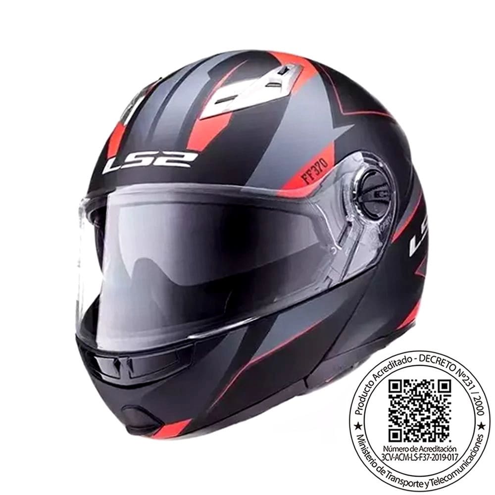 CASCO LS2 FF370 EASY STRIP NEGRO ROJO MATTE1