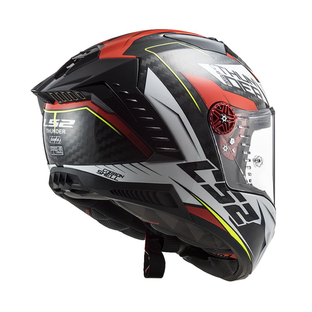 CASCO CARBONO LS2 FF805 THUNDER CHASE BLANCO ROJO2