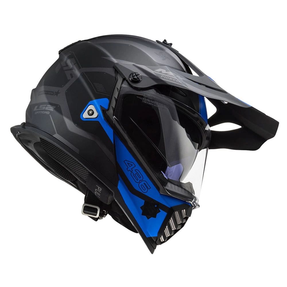 CASCO LS2 MX 436 EVO COBRA NEGRO AZUL MATE4
