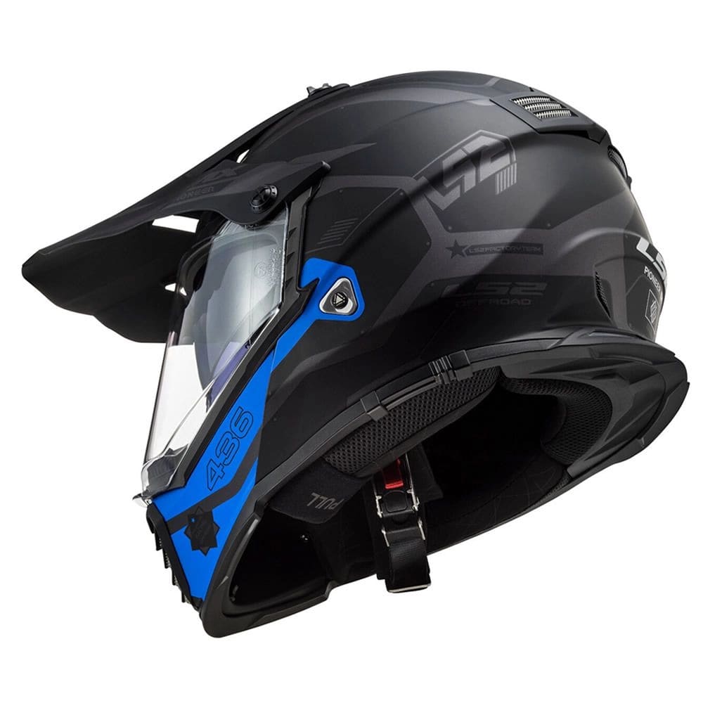 CASCO LS2 MX 436 EVO COBRA NEGRO AZUL MATE2
