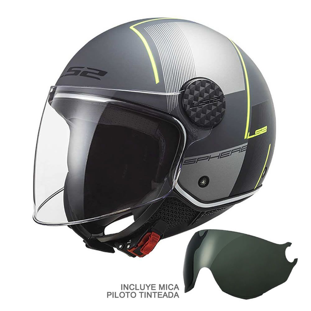 CASCO LS2 OF558 SPHERE LUX FIRM NEGRO TITANIO MATE2