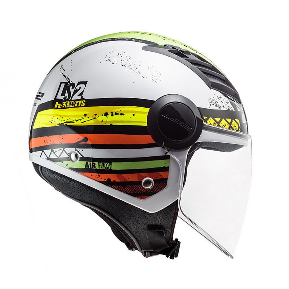 CASCO LS2 OF 562 AIRFLOW RONNIE BLANCO VERDE 4