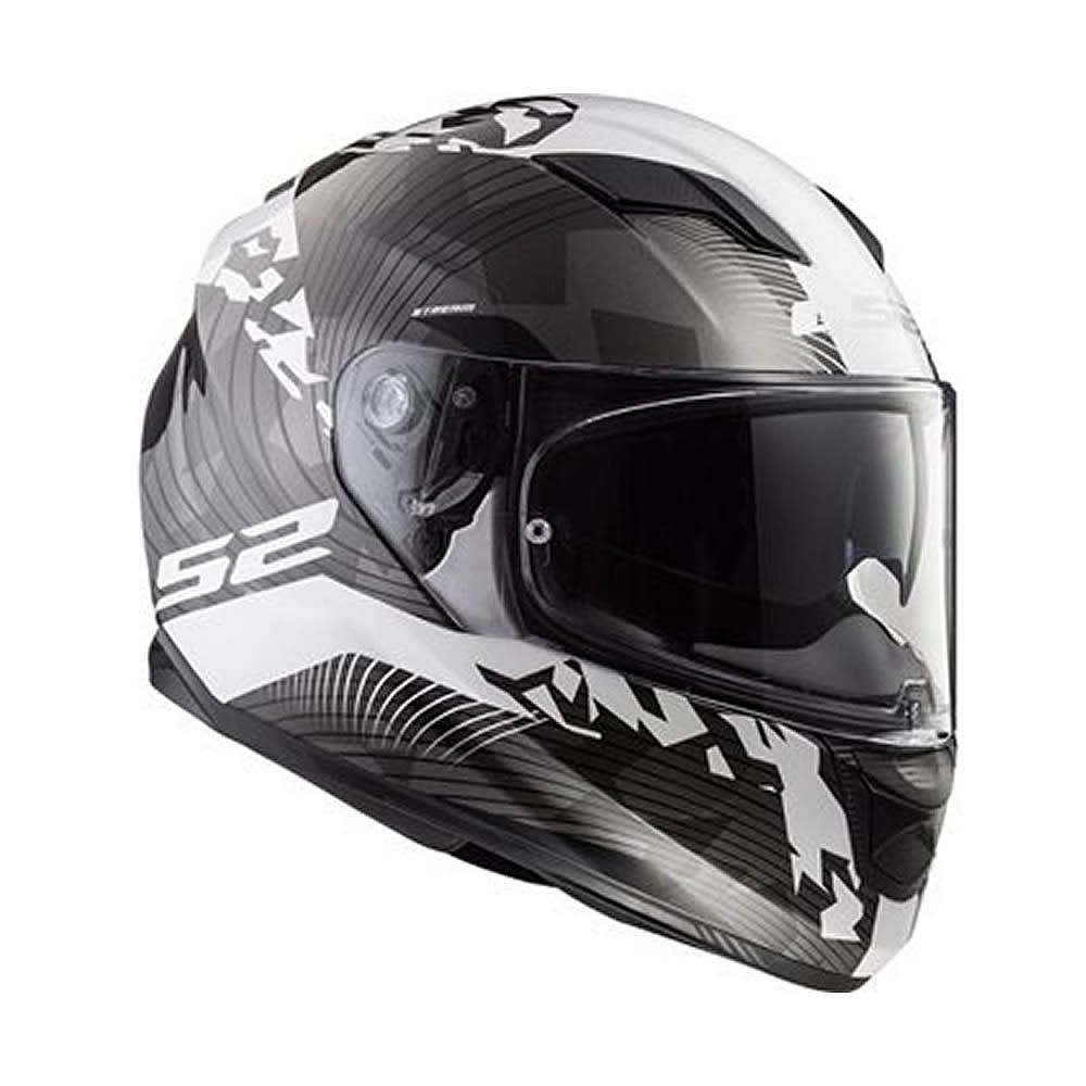 CASCO LS2 FF320 STREAM EVO HYPE NEGRO BLANCO TITANIUM 3