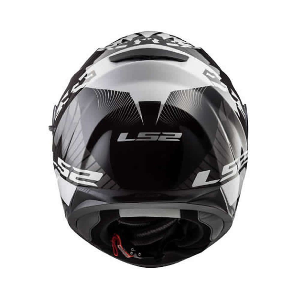 CASCO LS2 FF320 STREAM EVO HYPE NEGRO BLANCO TITANIUM 2