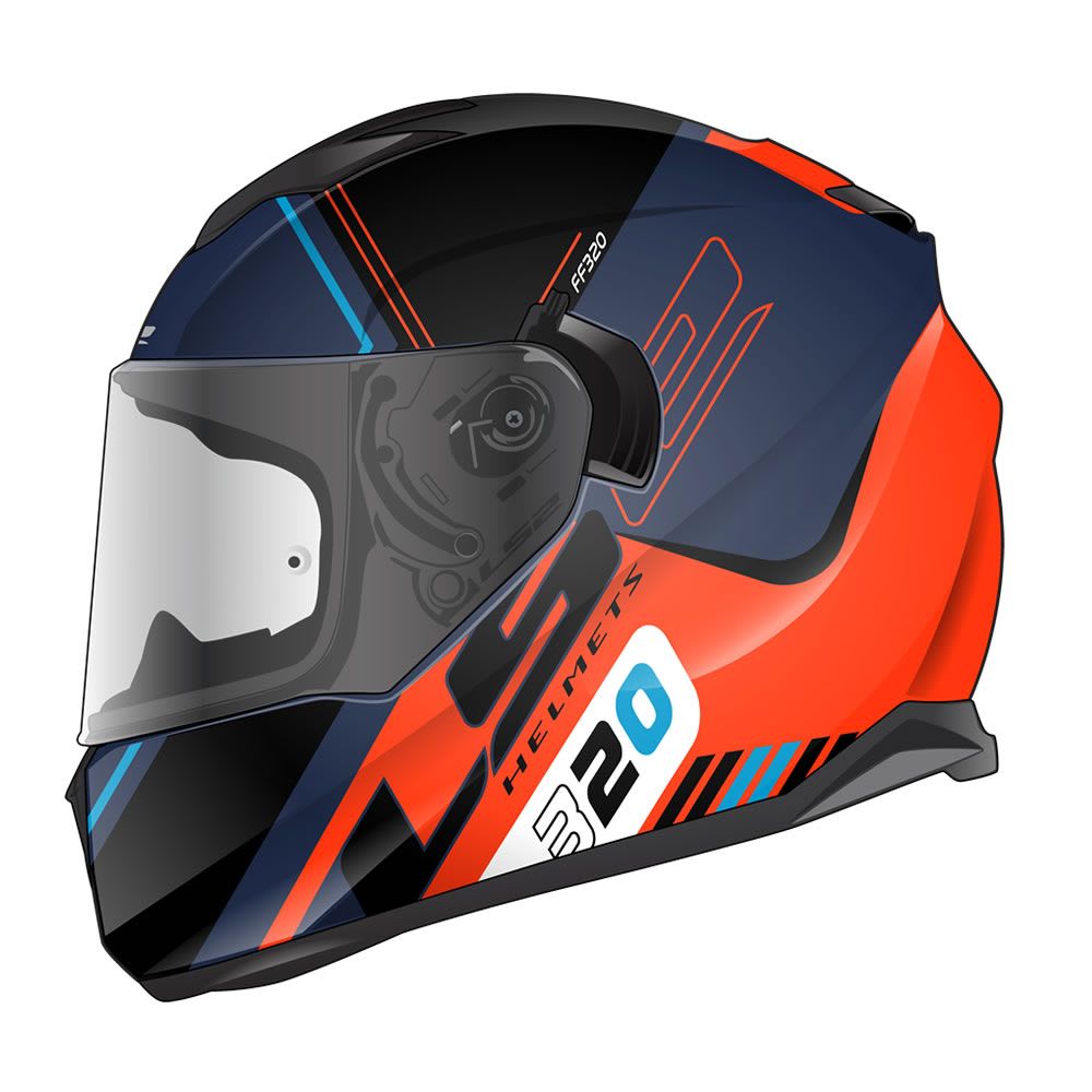 CASCO LS2 FF320 STREAM EVO SCHE AZUL NARANJO1