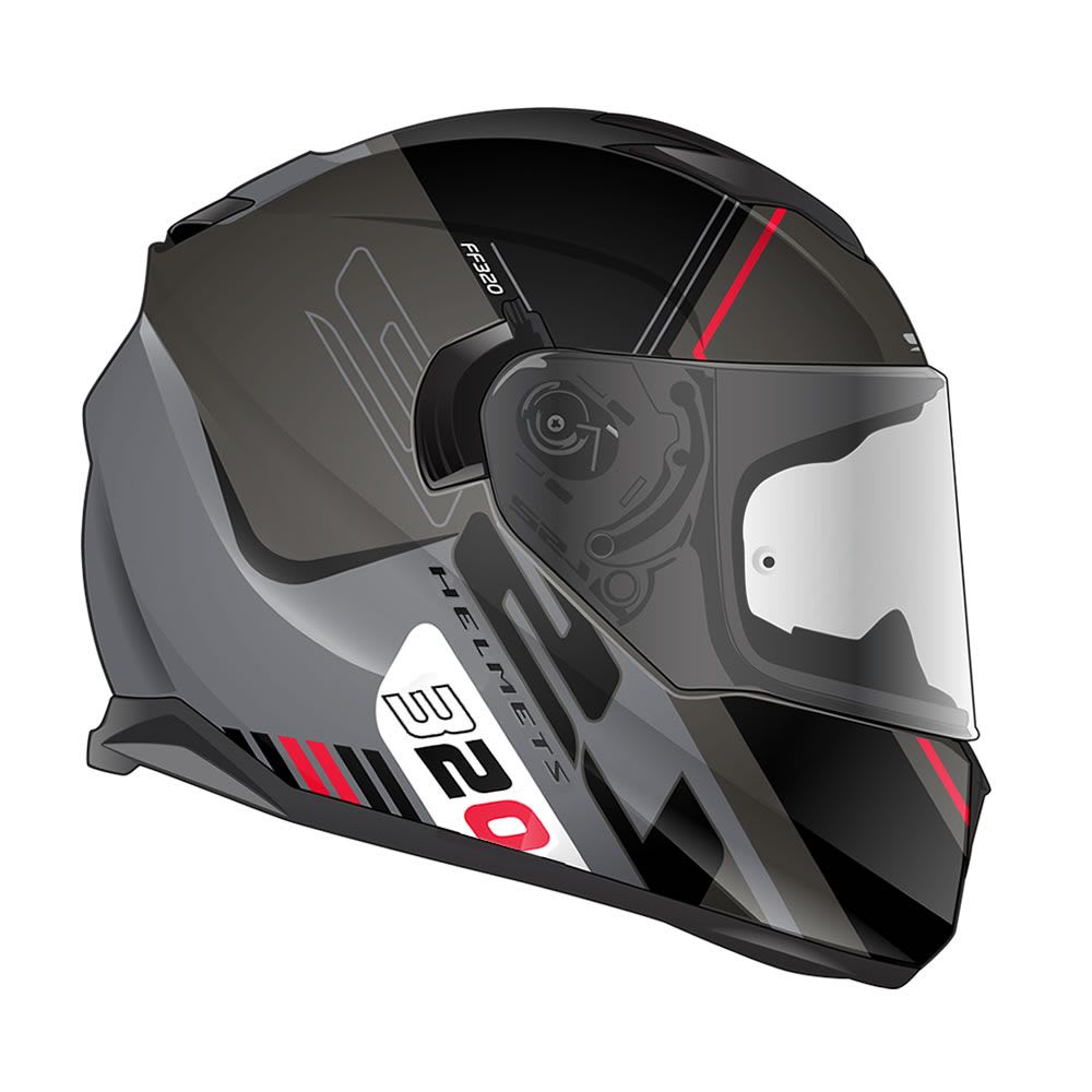 CASCO LS2 FF320 STREM EVO SCHE NEGRO GRIS2