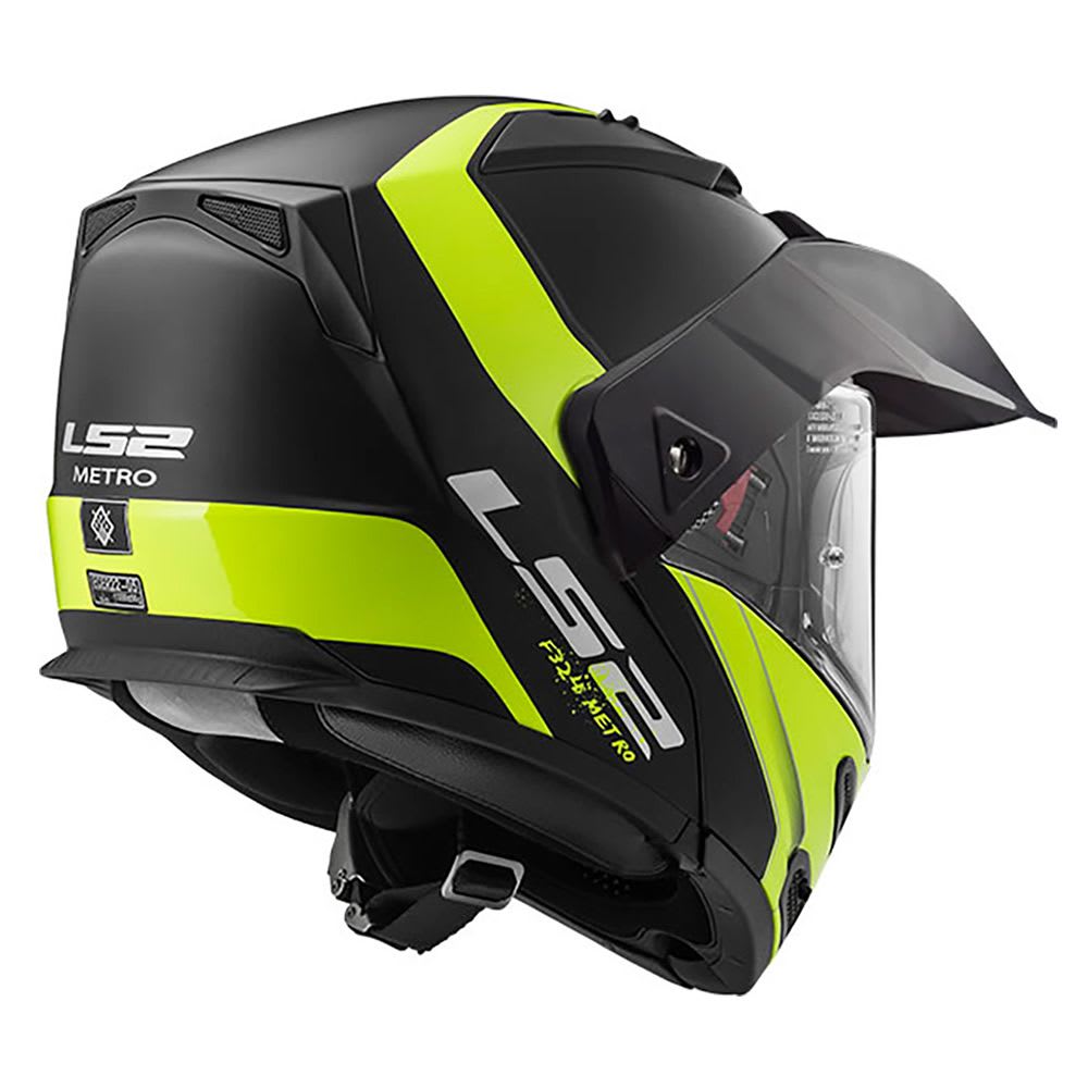 CASCO LS2 FF 324 METRO EVO NEGRO AMARILLO MATE2