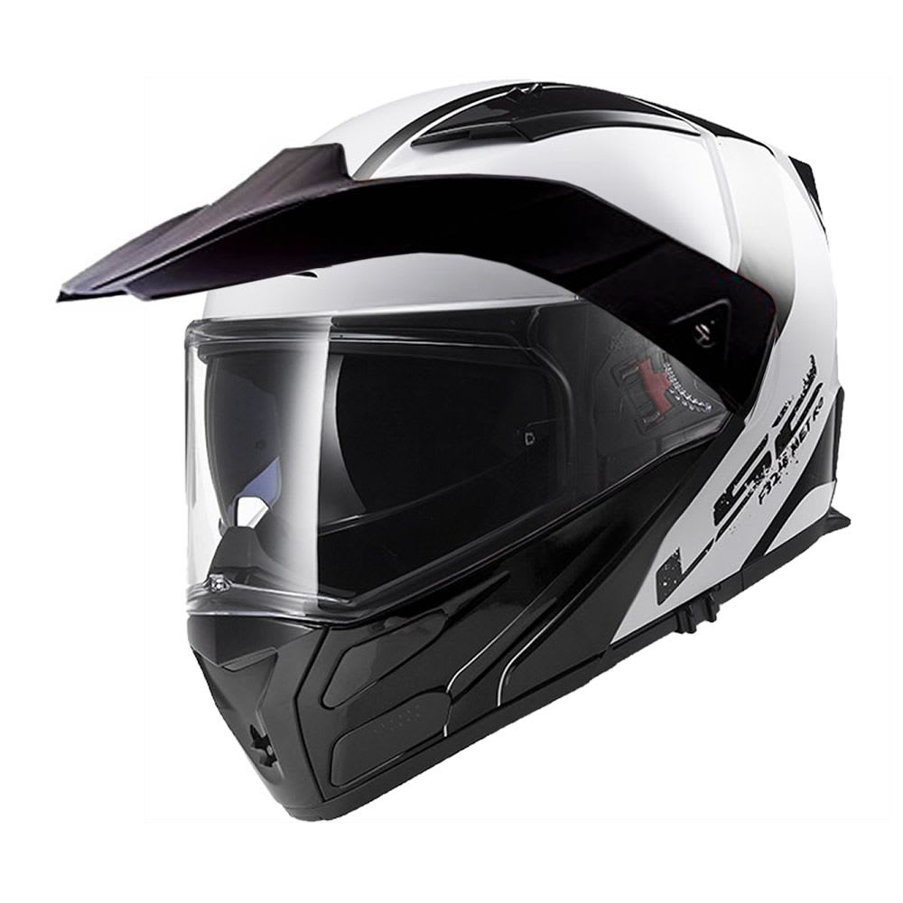 CASCO LS2 FF 324 METRO RAPID BLANCO NEGRO MATE1