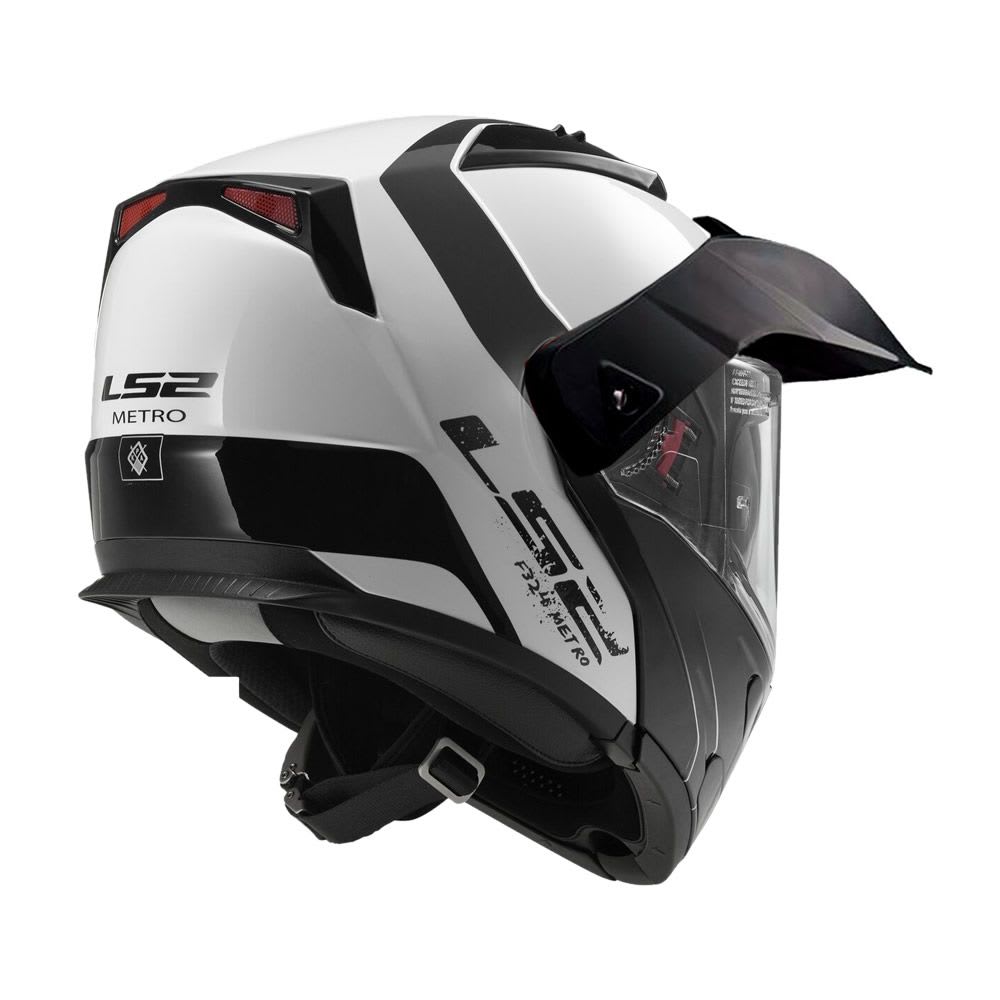 CASCO LS2 FF 324 METRO RAPID BLANCO NEGRO MATE3