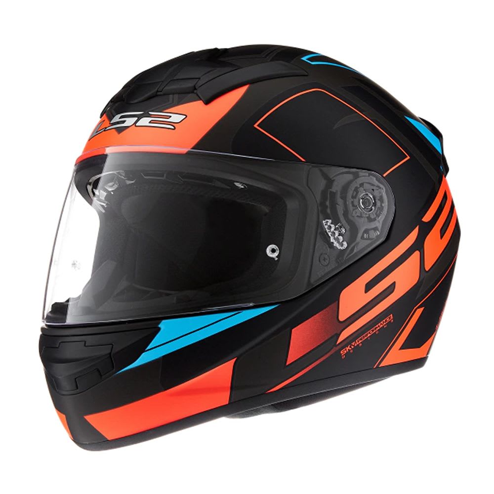 CASCO LS2 FF 352 CYPRESS NEGRO NARANJA MAT1