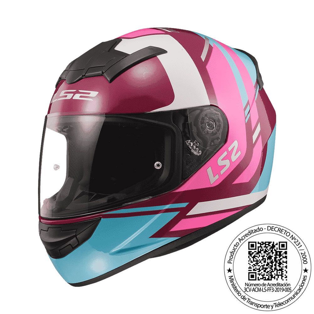 CASCO LS2 FF 352 EVO DOWN MORADO FUCSIA MATE2